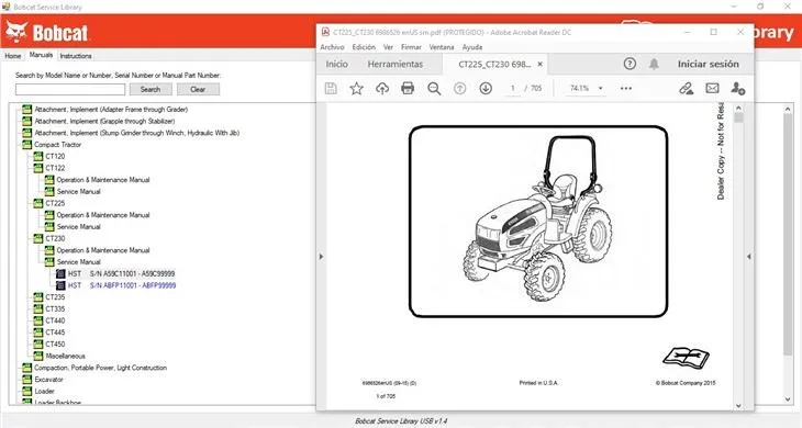 Bobcat Service Library [02.2021] Service Maintenance Manuals